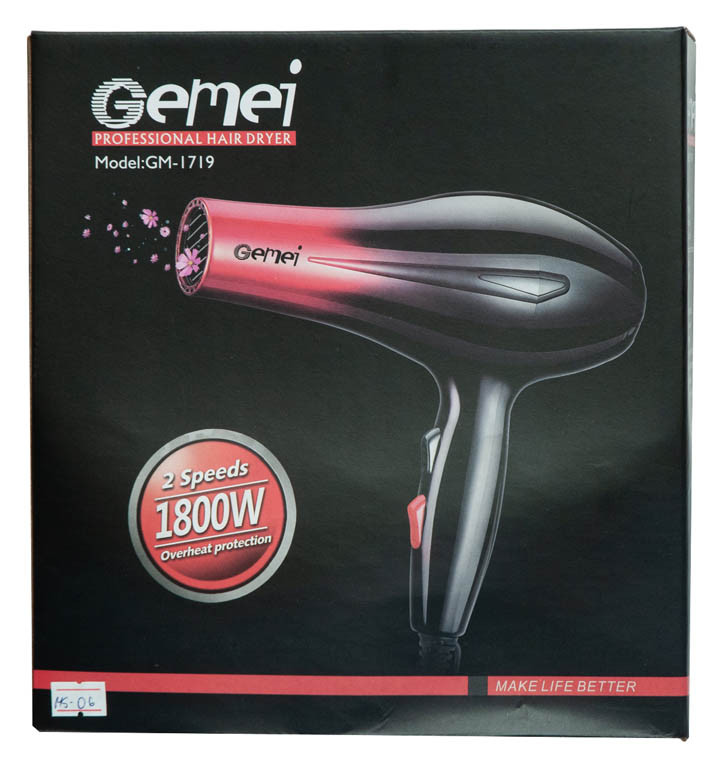 Фен GEMEI GM-1719 - Зображення 2