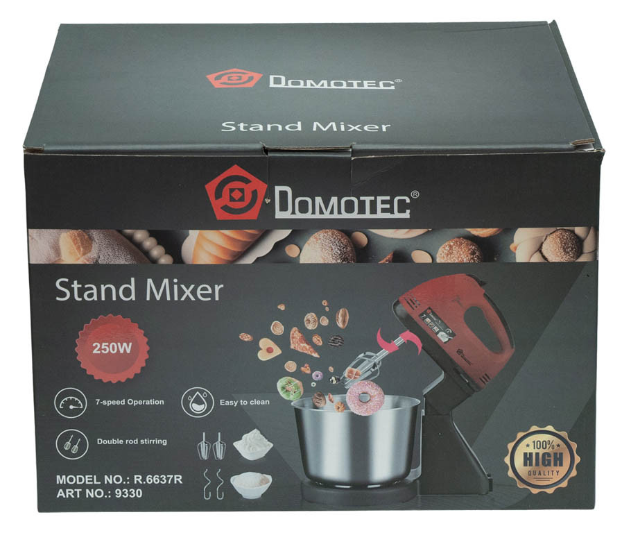 Міксер DOMOTEC R6637R з чашею/метал - Зображення 2