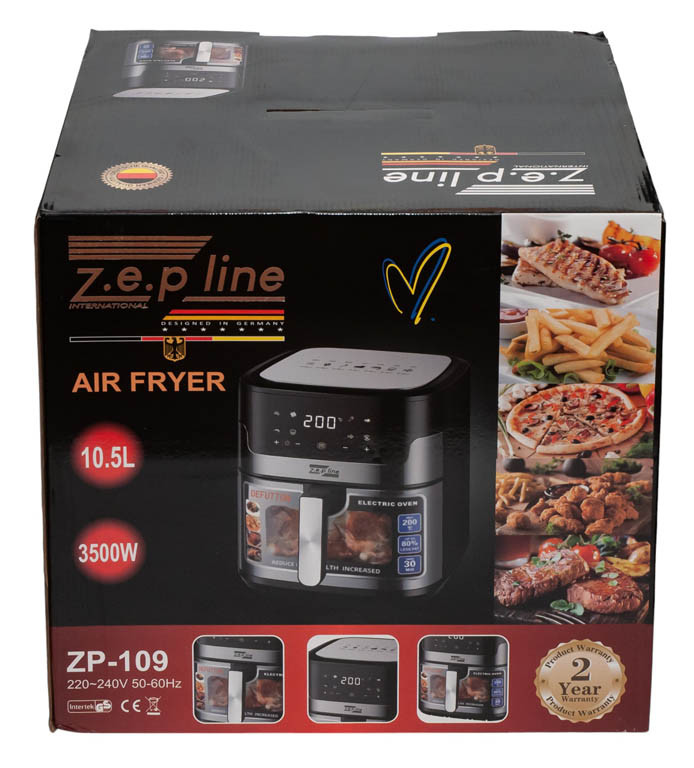 Безмасляна електрична фритюрниця на 10,5л Zepline ZP-109 3500W - Зображення 2