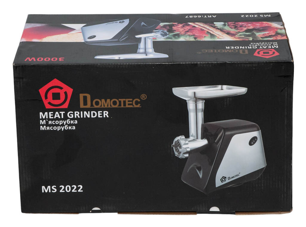 М'ясорубка DOMOTEC MS-2022 (3000 Вт) - Зображення 2