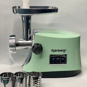 М'ясорубка електрична Rainberg 3800W з насадками та реверсом RB-2272
