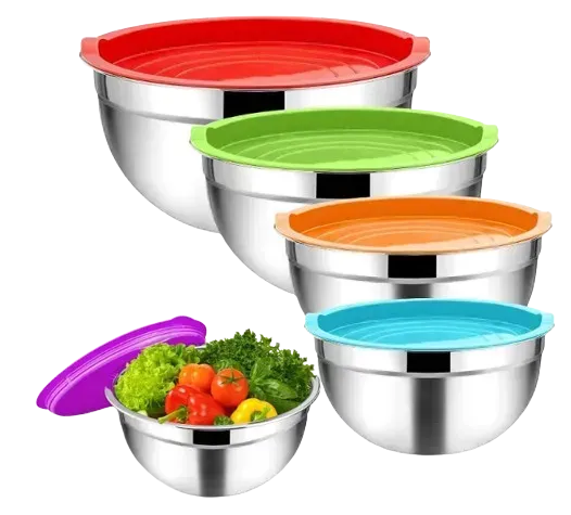 EB-3636 Набір мисок для змішування 1,5/1,8/2,5/3,2/4,0 л - Зображення 2