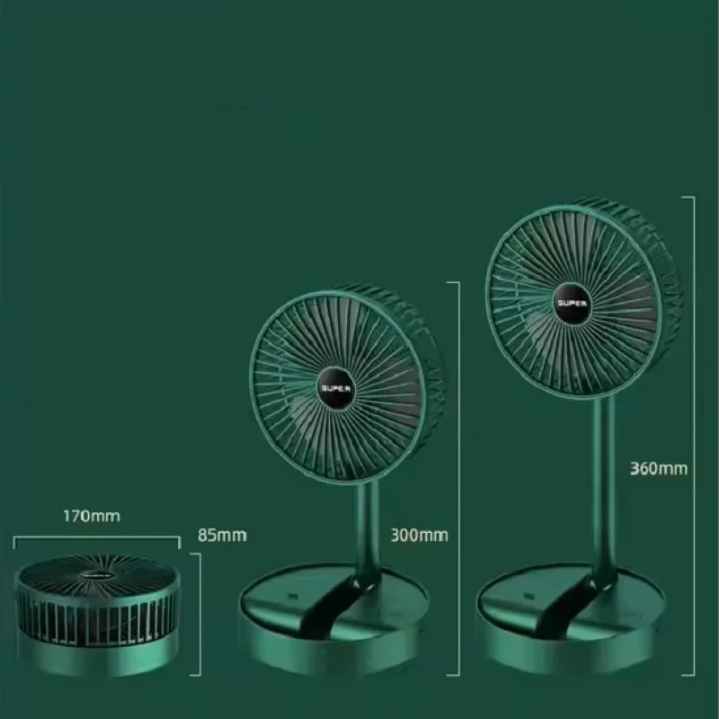 Вентилятор акумуляторний складаний Folding Storage Fan USB - Зображення 3